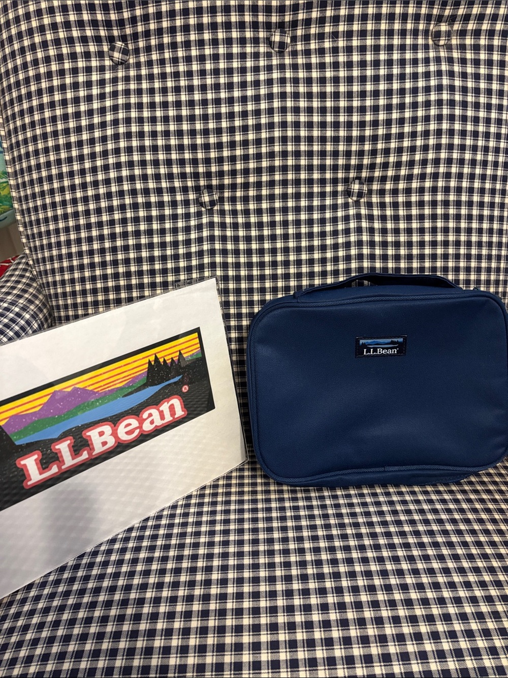L.L. Bean Navy Men's Toiletry Kit with Top Handle
